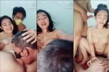 Imelda Barbar Threesome Dihajar Dua Pria Penuh